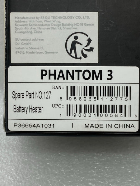 DJI Phantom 3 Part No. 127 Battery Heater